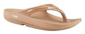 OOFOS Women’s OOmega OOlala recovery thong platform sandals Nomad Tan Size 9